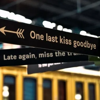 one last kiss goodbye sign